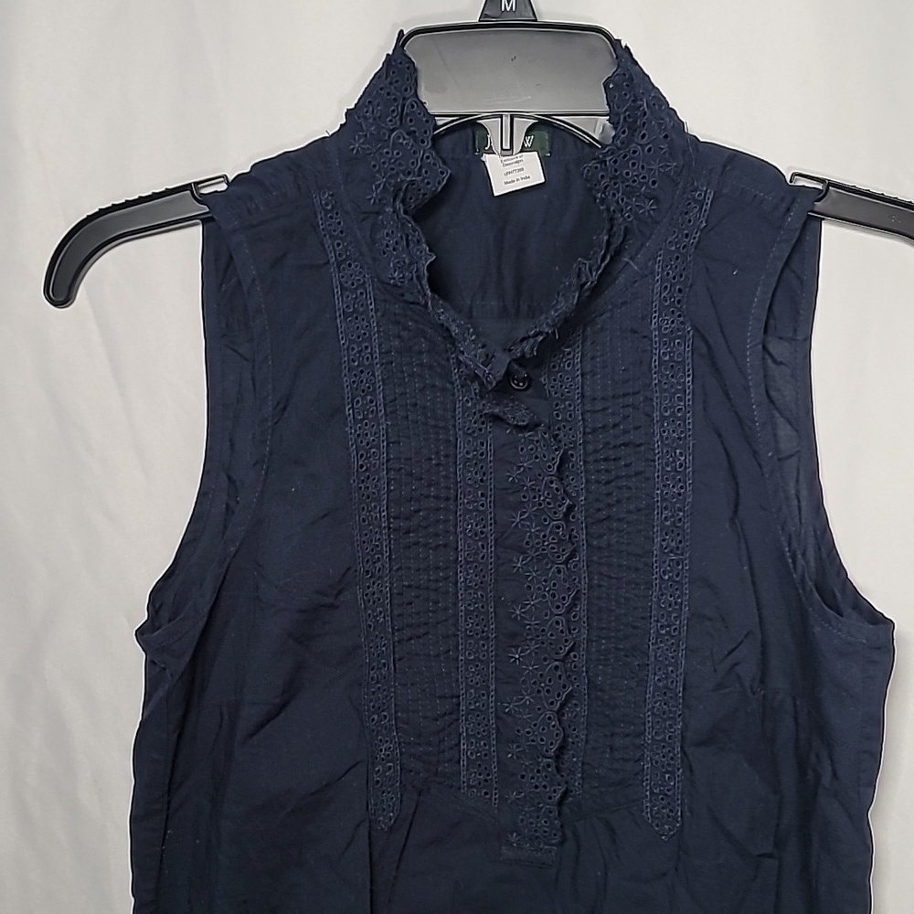 J.Crew Ruffle Trim Crepe Tank Top - Picture 3 of 7